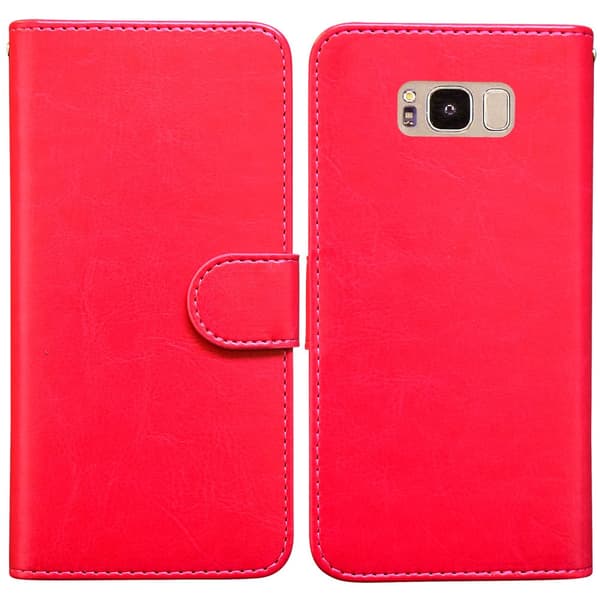 Samsung Galaxy S8 - Leather Case/Wallet + Touch & Pen