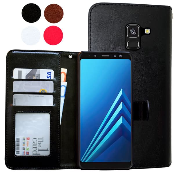 Samsung Galaxy A8 2018 - PU Leather Wallet Case/Wallet Pink