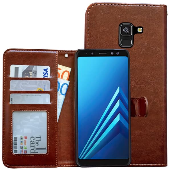 Samsung Galaxy A8 2018 - Läderfodral/Skydd