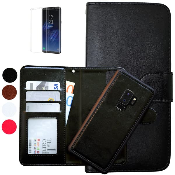 Protect your Galaxy S9 Plus - Magnetic Leather Case White
