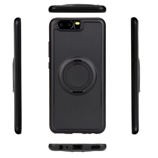 Huawei P10 - Carbon-Skal med Ringh�llare FLOVEME