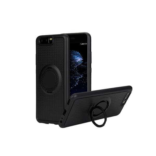 Huawei P10 - Carbon-Skal med Ringh�llare FLOVEME