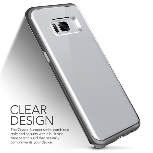 Verus Crystal Bumper Skal till Samsung Galaxy S8 Plus - Dark Silver
