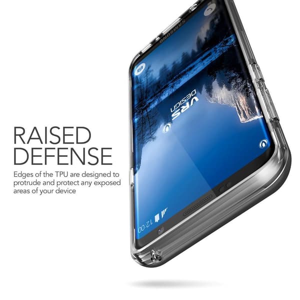 Verus Crystal Bumper Skal till Samsung Galaxy S8 Plus - Dark Silver