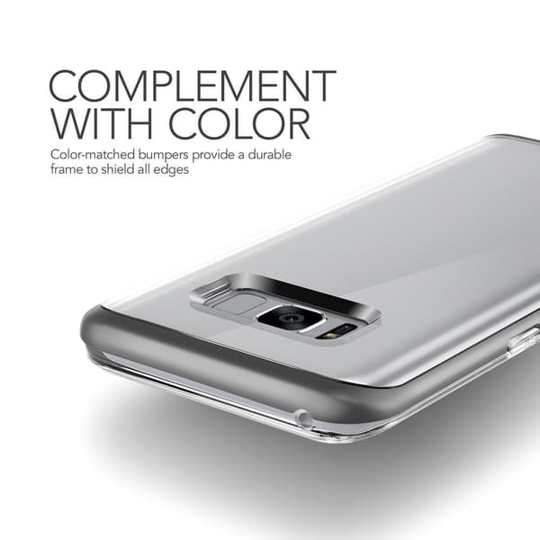 Verus Crystal Bumper Skal till Samsung Galaxy S8 Plus - Dark Silver