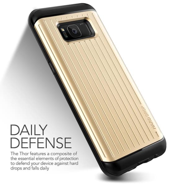 Verus Waved Hard Drop Skal till Samsung Galaxy S8 - Gold