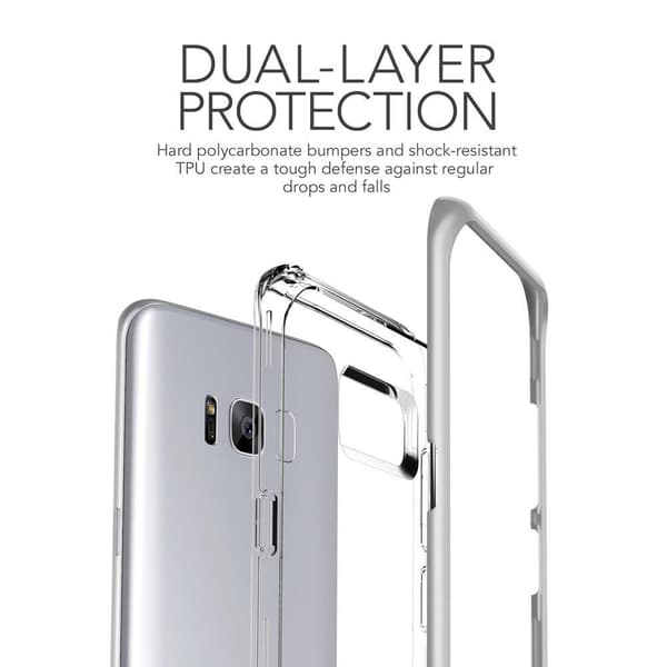 Verus Crystal Bumper Skal till Samsung Galaxy S8 - Silver