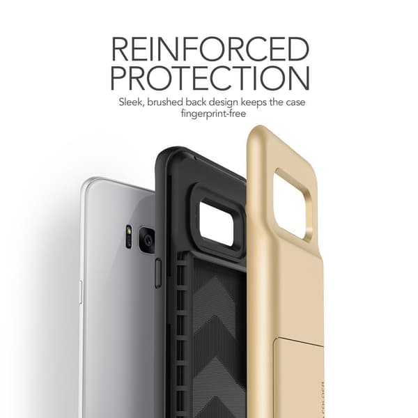 Verus Damda Folder Card Slot Skal till Samsung Galaxy S8 - Gold