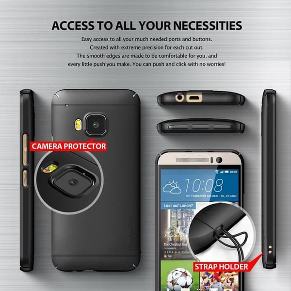 Ringke Slim Skal till HTC One M9 - Svart