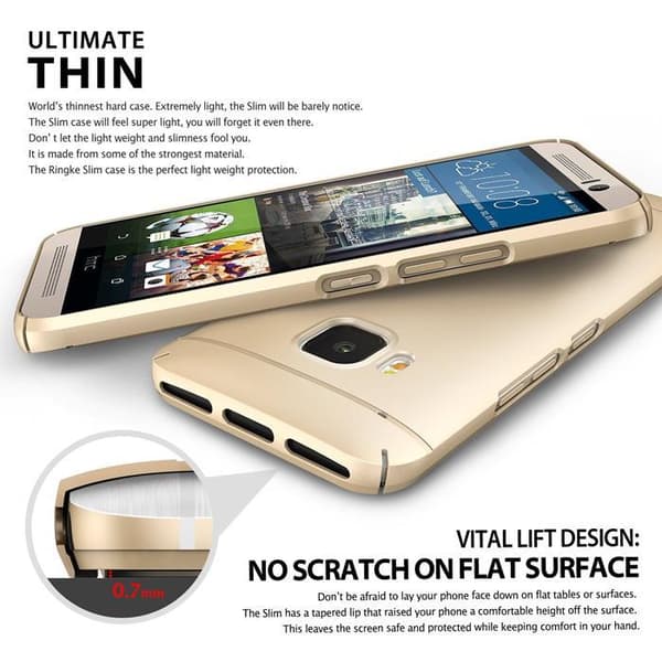 Ringke Slim Skal till HTC One M9 - Svart