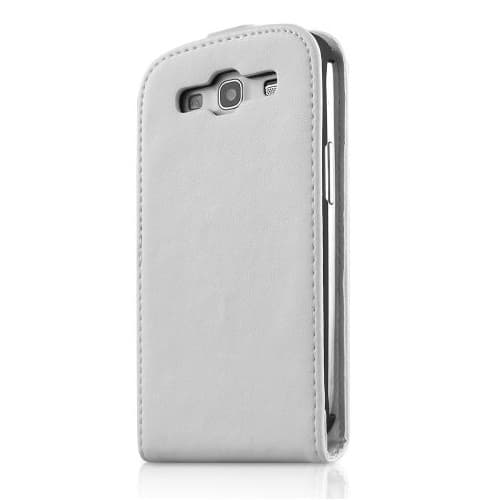 Itskins Milano Flap mobilväska till Samsung Galaxy S3 I9300 (Vit) + Skärmskydd