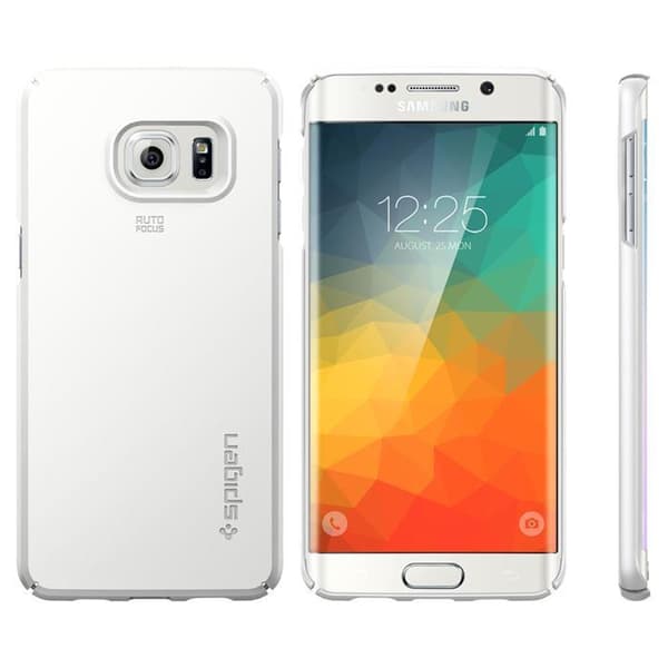 SPIGEN Thin Fit Skal till Samsung Galaxy S6 Edge Plus - Shimmery White
