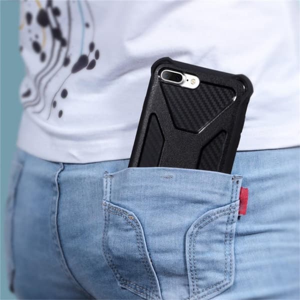 2-in-1 iPhone 8 Plus / 7 Plus mobilskal med bältesfodral - Vit