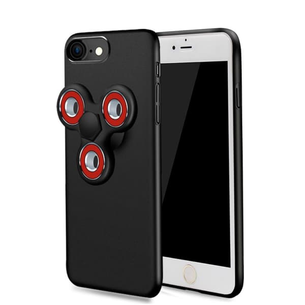 EDC Tri Fidget Spinner Skal till iPhone 6 (S) - Svart