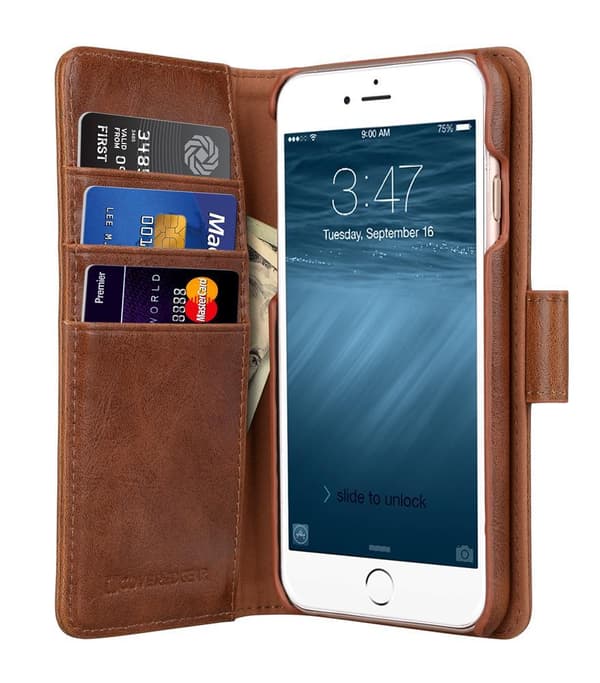 CoveredGear Signature Plånboksfodral till iPhone 6 (S) Plus - Brun