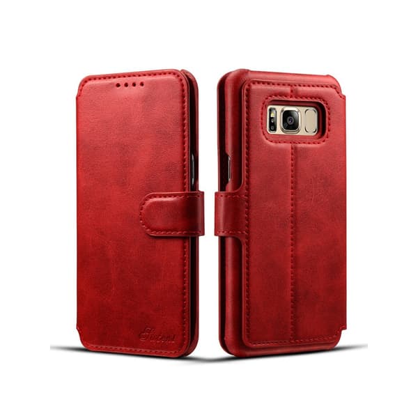 SUTENI - Läderfodral med Plånbok till Samsung Galaxy S8