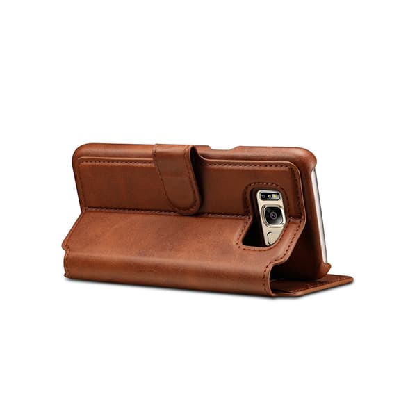 Fodral i Retro-design av PU-Läder till Samsung Galaxy S8