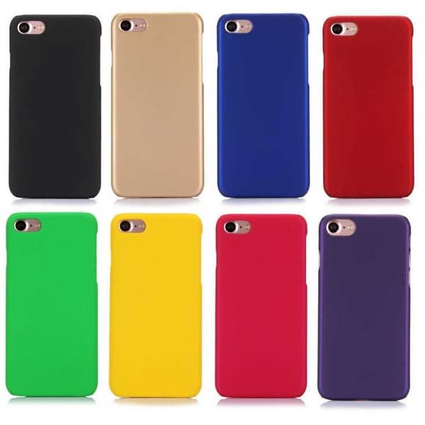 iPhone 5/5S/SE Ultratynd gummibelagt mat sort skal Svart
