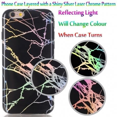 iPhone 6 / 6S Eksklusiv støtdempende Marble Shell Lazr