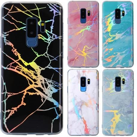 Samsung S9 stødabsorberende marmorcover Lazr