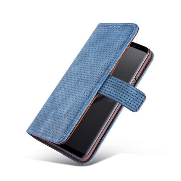 Fodral med Plånbok "Vintage Mesh" för Samsung Galaxy S9 Plus Blå