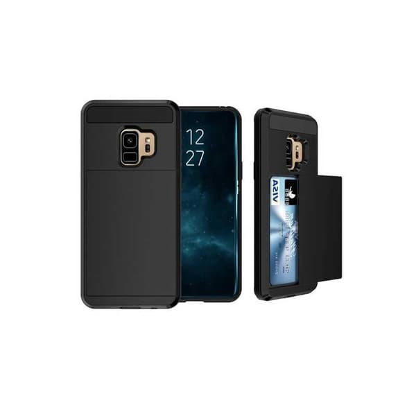 Samsung S9 Plus stødsikkert cover med kortrum