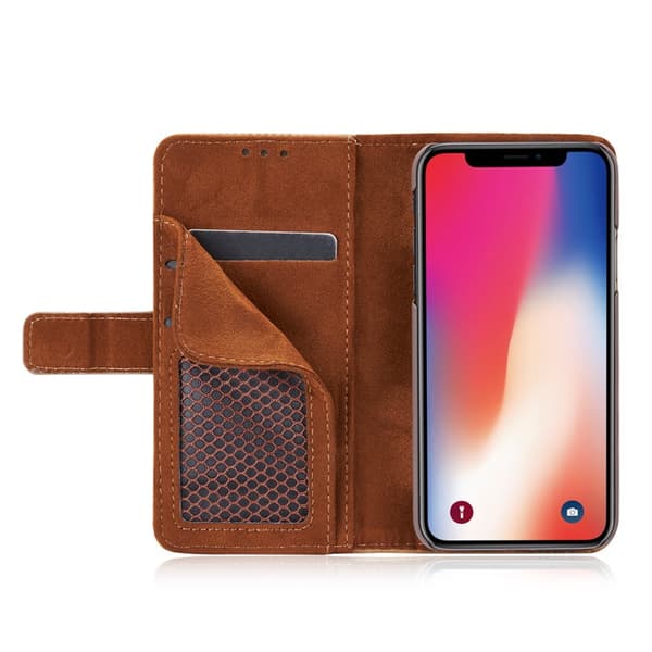 iPhone X/XS  - Smart Fodral i "Old Look" (PU-Läder)
