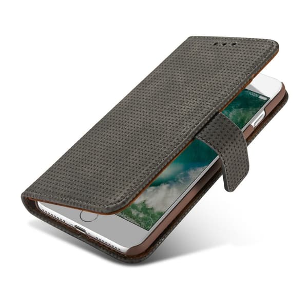 Plånboksfodral i Retrodesign från LEMAN till iPhone 8 Plus