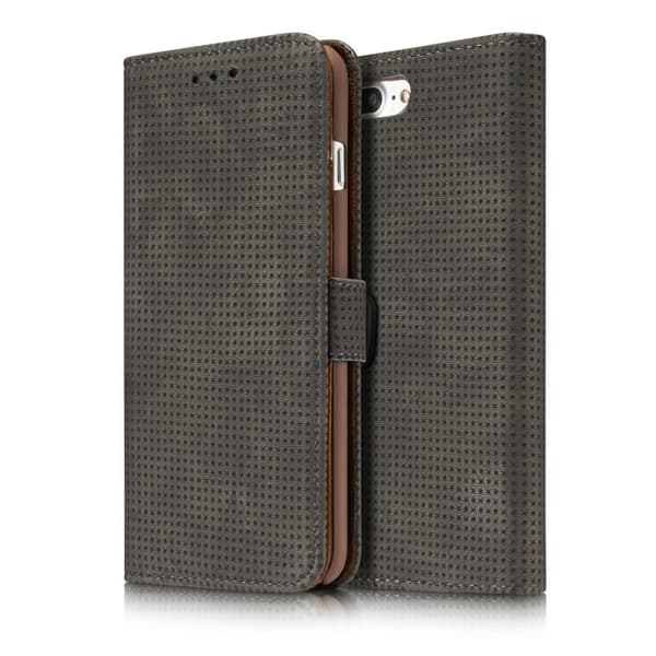 Plånboksfodral i Retrodesign från LEMAN till iPhone 8 Plus