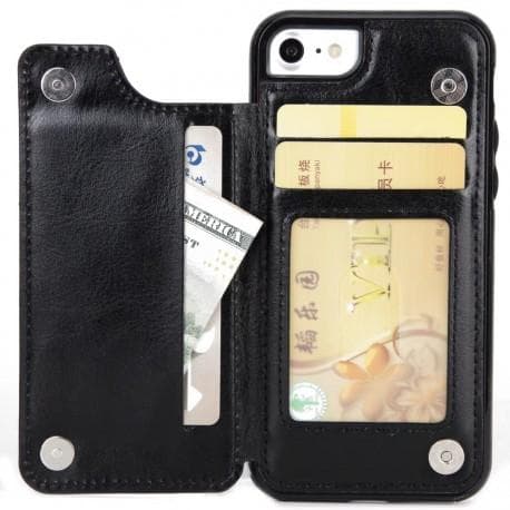 iPhone 7 Shockproof Cover Card Holder 3-SLOT Flippr