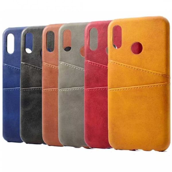 Huawei P20 Lite Skal Korthållare Retro V2 Svart