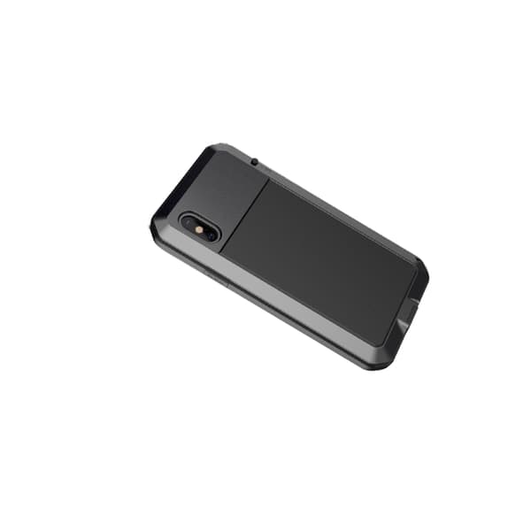 HEAVY DUTY Skyddsfodral i Aluminium för iPhone X/XS Svart Svart