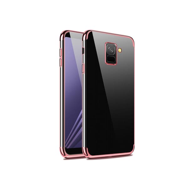 Samsung Galaxy A8 2018 - Silikonskal i Plated-utförande