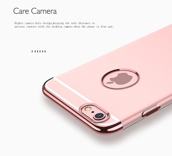 iPhone 7 PLUS - Elegant Exklusivt Smart Silikonskal från FLOVEME Guld