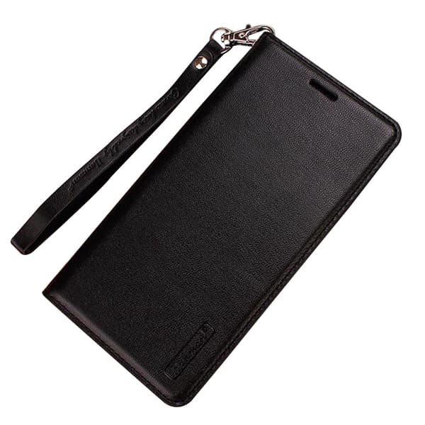 Samsung A6 Plus 2018 - Stilrent Läderfodral/Plånbok (T-Casual) Svart