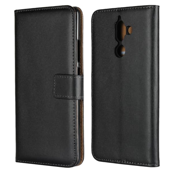 Plånboksfodral Äkta Skinn Nokia 7 PLUS