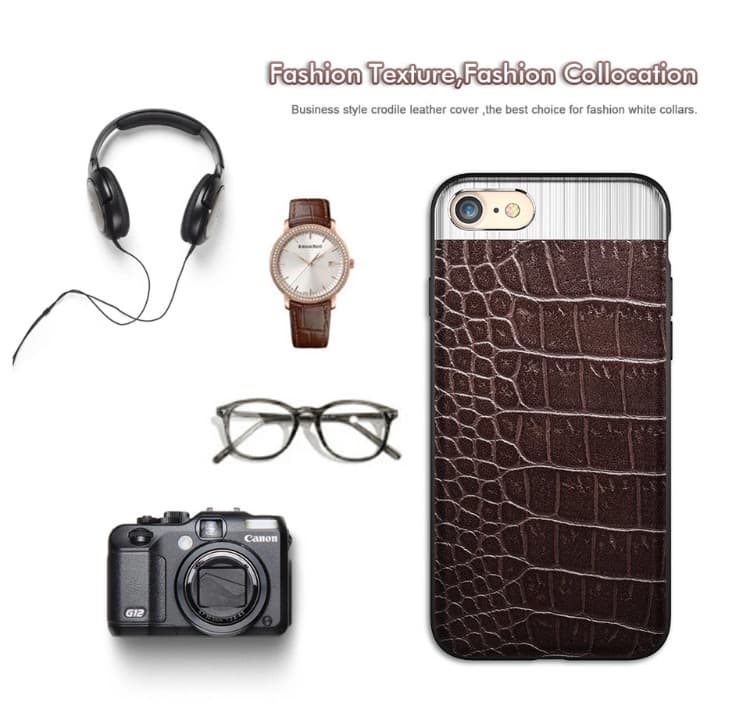 iPhone 8 PLUS - Praktiskt Elegant Skal från Croco-Serien