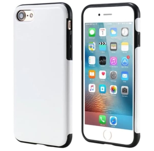 iPhone 8 Plus - Retro Smart l�der skal fr�n Crazy Horse Vit