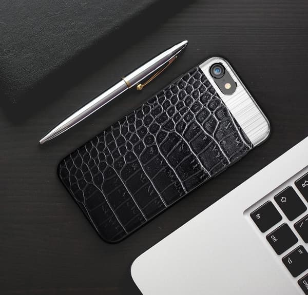 iPhone 8 Plus - Exklusivt Smart Smart skal från Croco-Serien