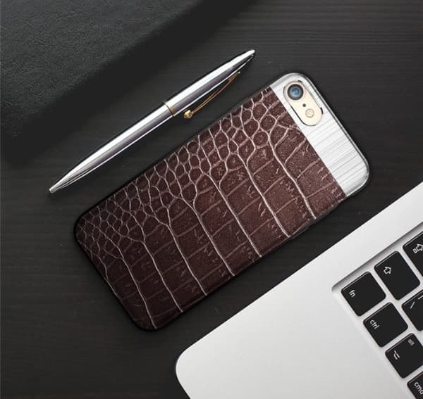iPhone 8 Plus - Exklusivt Smart Smart skal från Croco-Serien