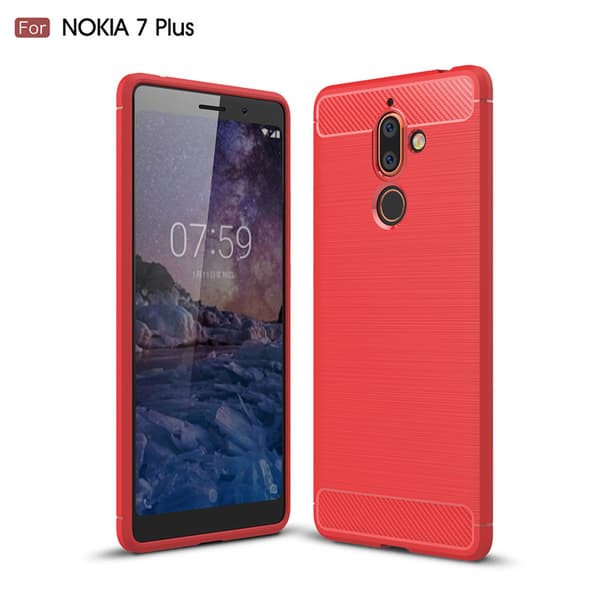 Stöttåligt Armor Carbon TPU-skal Nokia 7 Plus