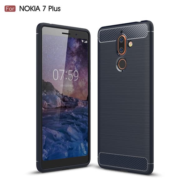 Stöttåligt Armor Carbon TPU-skal Nokia 7 Plus