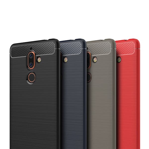 Stöttåligt Armor Carbon TPU-skal Nokia 7 Plus