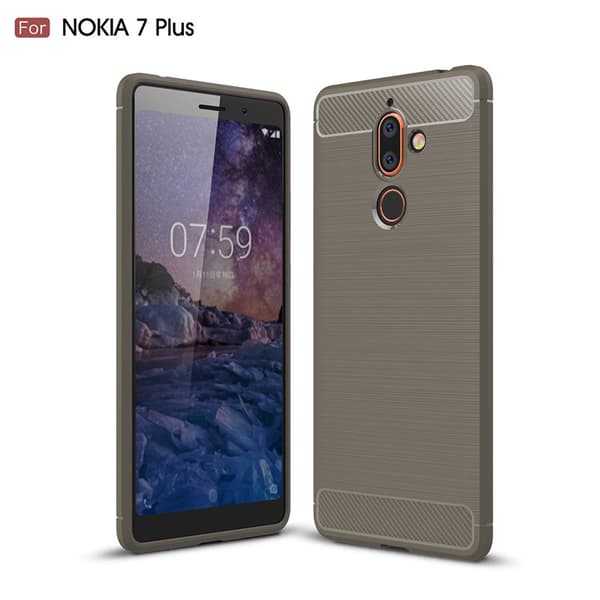 Stöttåligt Armor Carbon TPU-skal Nokia 7 Plus