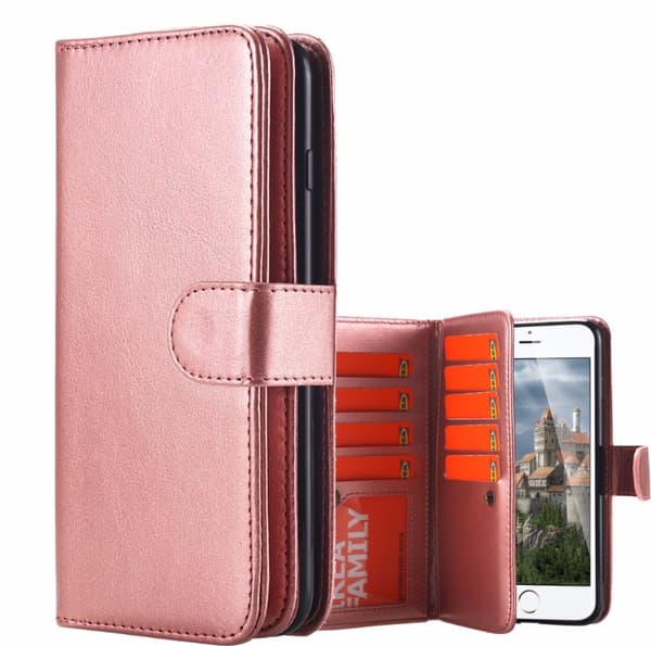 Stilsäkert Smart 9-korts Plånboksfodral för iPhone 8 PLUS