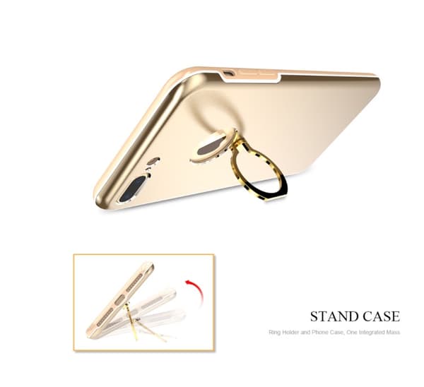 Smart Elegant iPhone 8 Plus skal med ringhållare KISSCASE