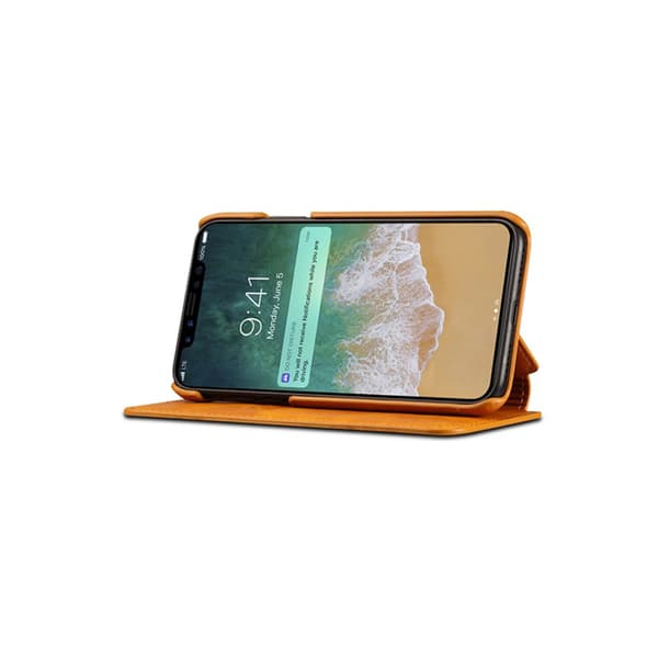 Fodral i Retro-design av PU-Läder till iPhone X/XS