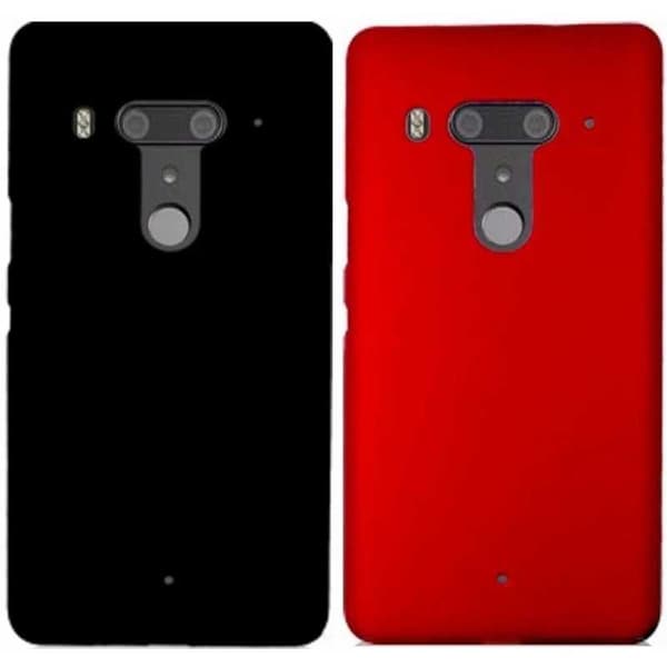 HTC U12 Plus ultraohut kuminen mattamusta kansi Svart