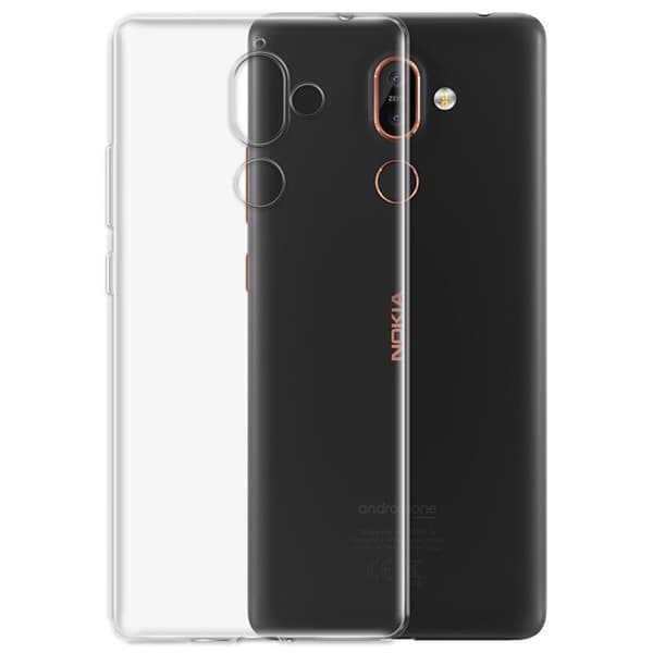 Transparent Silikon TPU-Skal till Nokia 7 Plus
