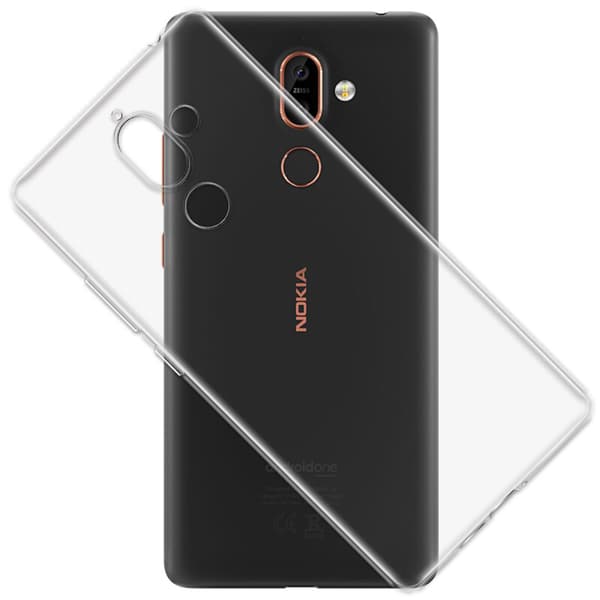 Transparent Silikon TPU-Skal till Nokia 7 Plus